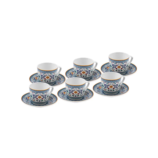 Beylerbeyi, 12 Piese, Set de cești de Cafea Turcească Pentru 6 persoane, 80ML