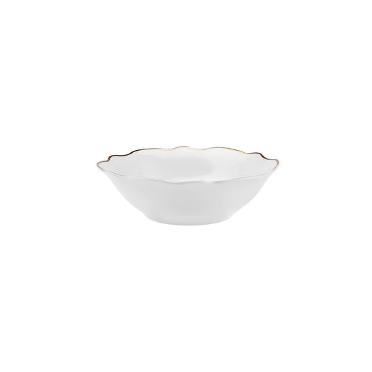 Karaca Daisy Gold Wave Shape Set de veselă de 27 de piese pentru 6 persoane cu bol de servit