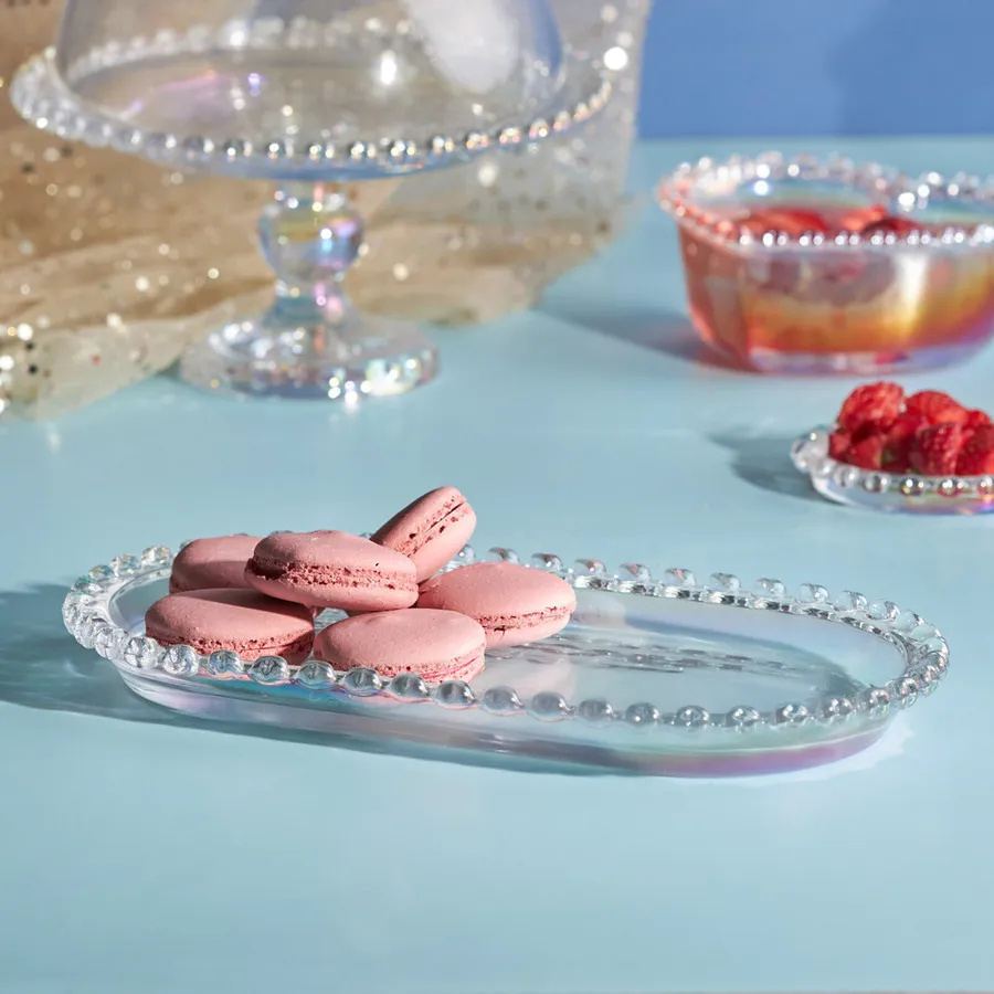 Rory, Glass Serving Platter, 25cm, Transparent