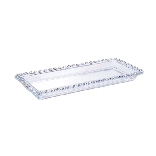 Rory, Glass Serving Platter, 30cm, Transparent