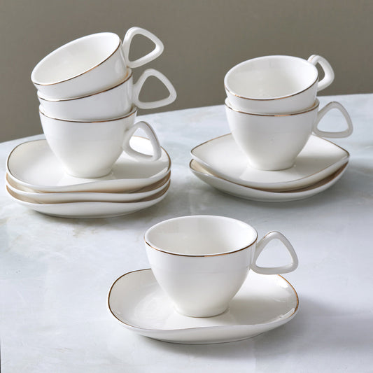 Set cești de cafea Streamline Middle, Pentru 6 persoane, 80 ml