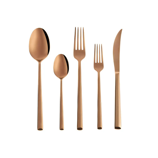 Tivoli, 30 Piece Stainless Steel Cutlery Set for 6 People, Rosegold