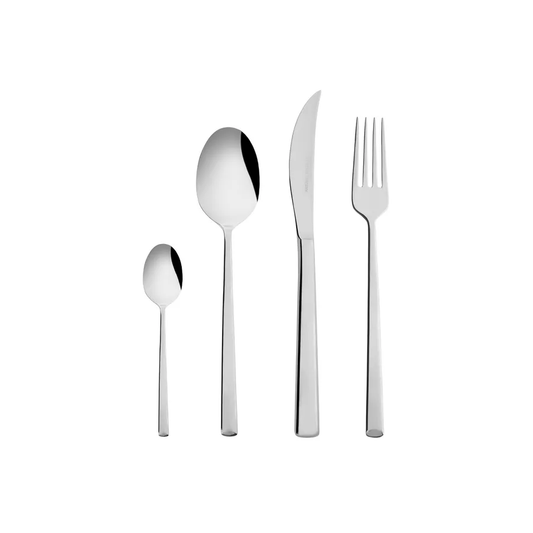 Tivoli, 16 Piece Stainless Steel Cutlery Set for 4 People, Silver