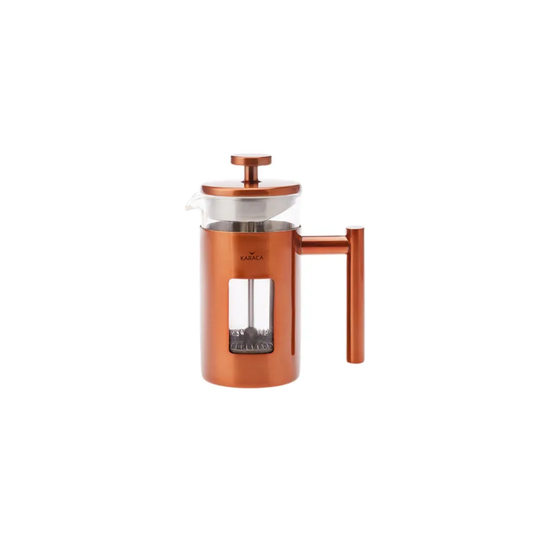 Borosilicate, Glass Copper French Press, 350ML, Copper Silver