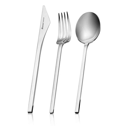 Set De Tacâmuri Premium Karaca Look 316+ Steel, 84 Piese, Pentru 12 Persoane, Cu Cutie