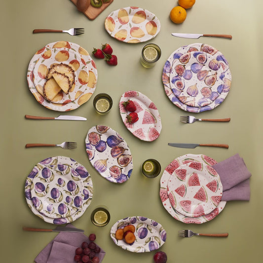 Tutti Frutti, 12 Piece Stoneware Dinner Set for 4 People, Multi