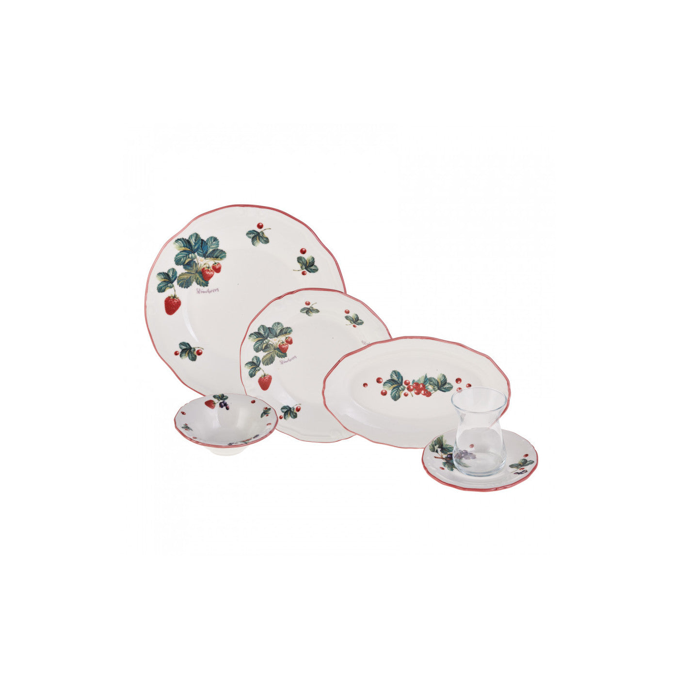 Karaca Very Berry 26 bucăți Set de mic dejun din gresie pentru 6 persoane