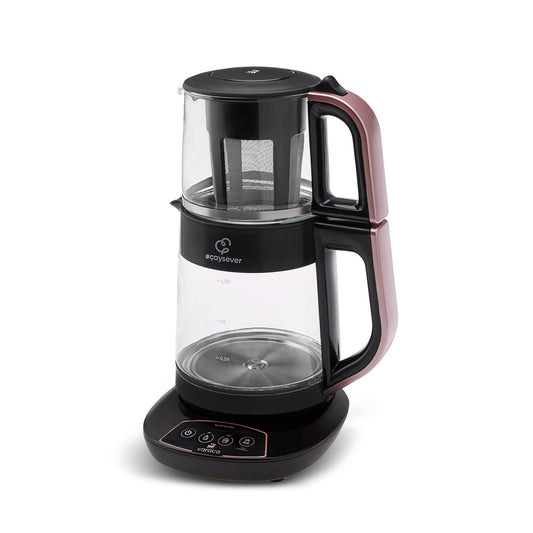 Çaysever 3 in 1, Talking Tea Maker Plus Kettle, Rosegold