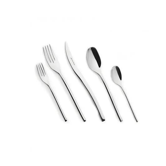 Dora, 84 Piece 316+ Stainless Steel Cutlery Set for 12 People, Silver