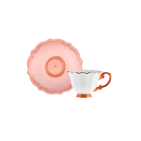 Set cești de cafea Samo Portocaliu, Pentru 2 persoane, 90 ml