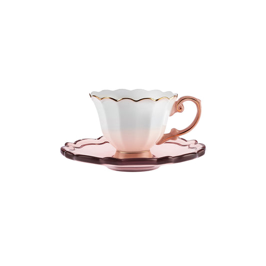 Set cești de cafea Samo Roz, Pentru 2 persoane, 90 ml