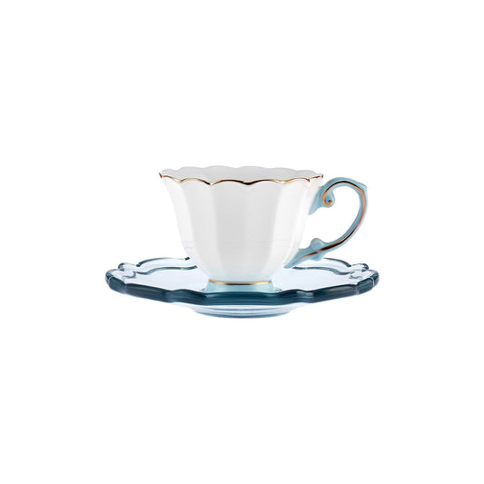 Set cești de cafea Samo Turcoaz, Pentru 2 persoane, 90 ml