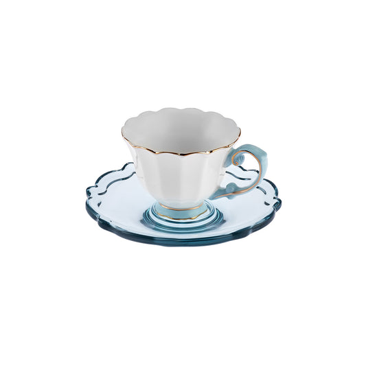 Set cești de cafea Samo Turcoaz, Pentru 2 persoane, 90 ml