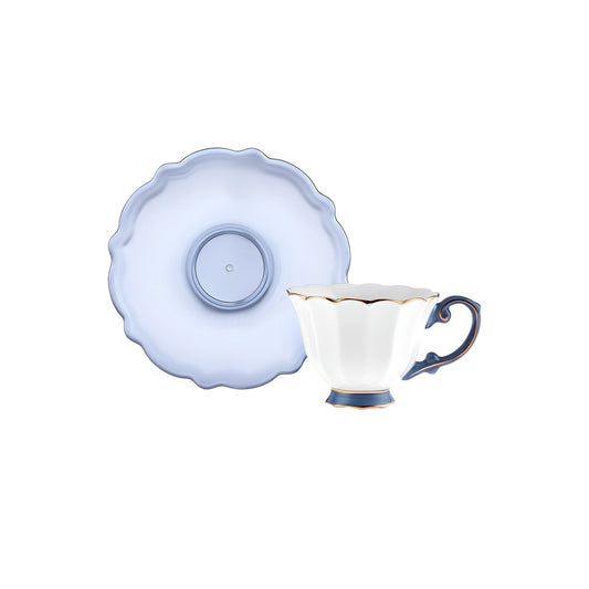 Set cești de cafea Samo Blue Marin, Pentru 2 persoane, 90 ml