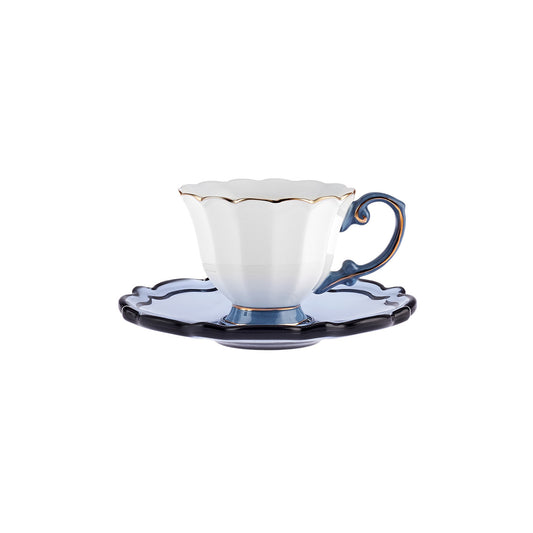 Set cești de cafea Samo Blue Marin, Pentru 2 persoane, 90 ml