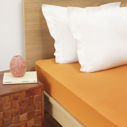 Karaca Home Orange Pieptănat Orange Foaie de pat dublă ajustată