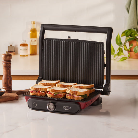 Gastro, Grill And Toaster, Red, 2400W