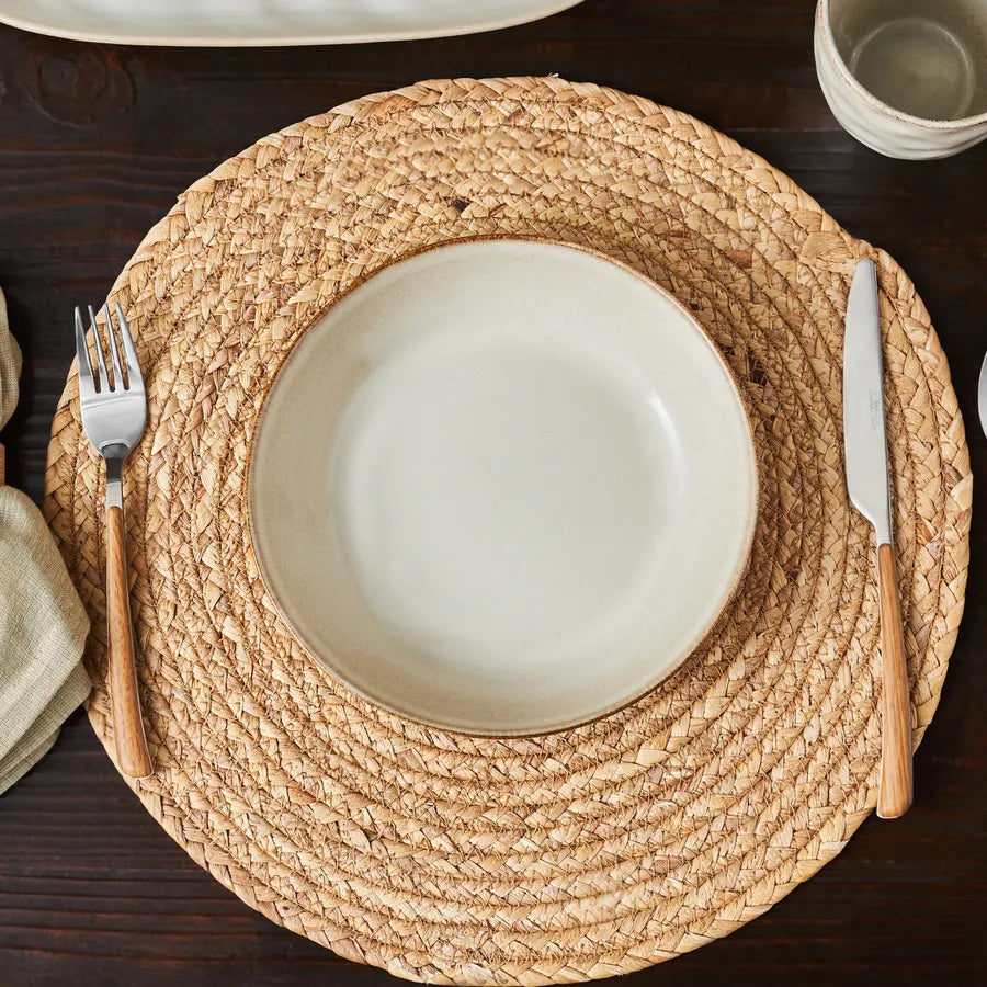 Karaca Aria Reactive Glaze Pit Plate, 20 cm, Beige