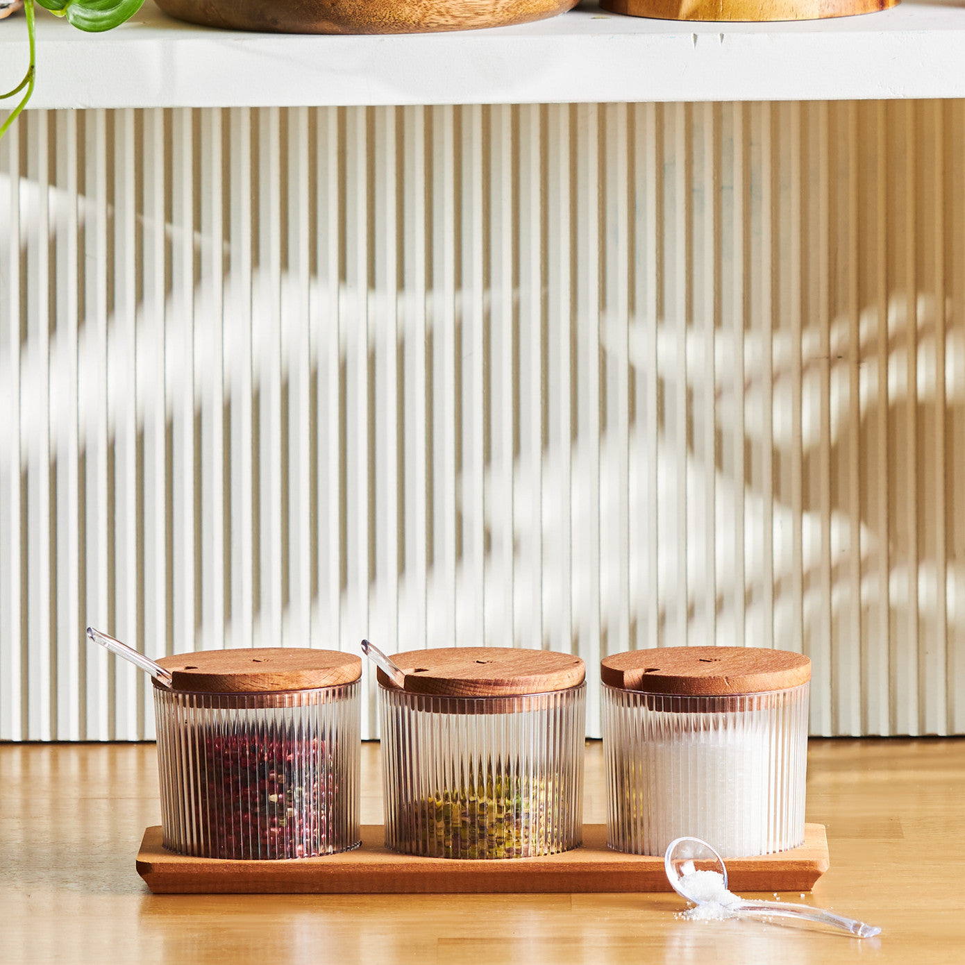 Karaca Massimo Set de condimente transparent din 3 piese