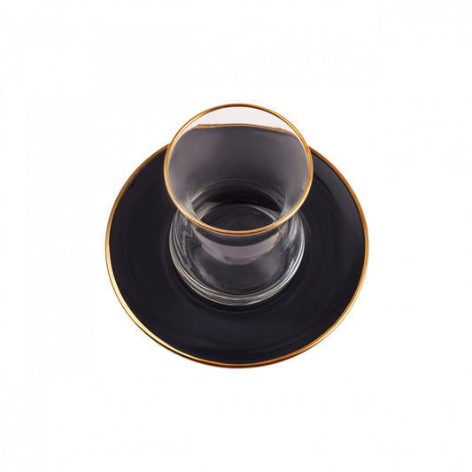 Set De Ceai Karaca Retro Antracit Pentru 6 Persoane