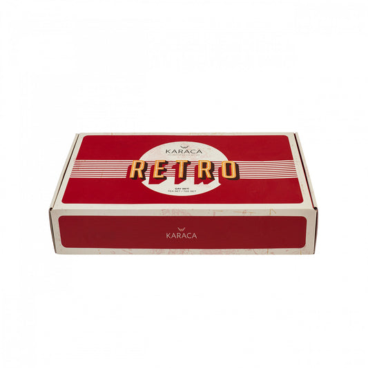 Set De Ceai Karaca Retro Antracit Pentru 6 Persoane