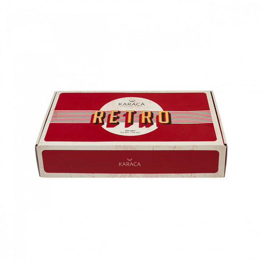 Set De Ceai Karaca Retro Bej Pentru 6 Persoane