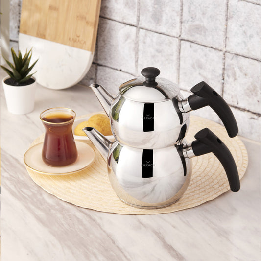 Set Ceainic Mini Karaca Adelya, Negru