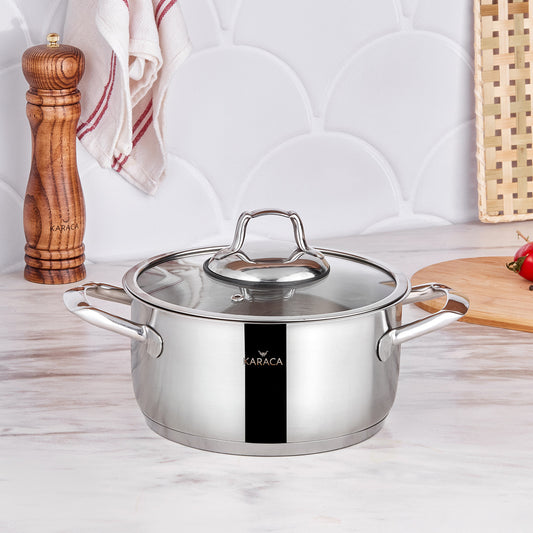 Bianca, Stainless Steel Pot, Induction, 20cm, 2.9L