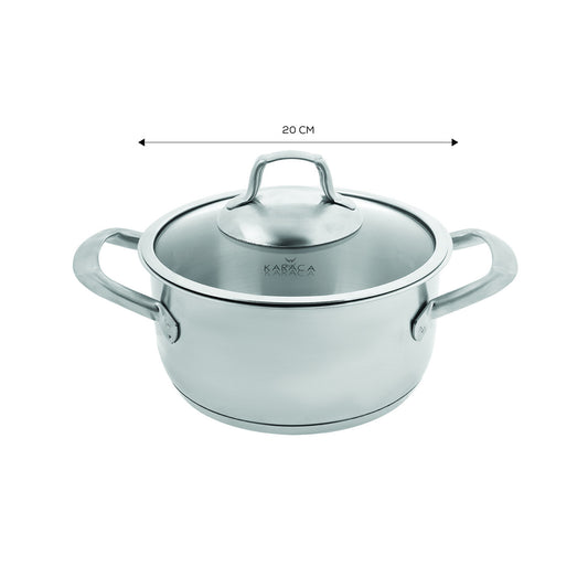 Bianca, Stainless Steel Pot, Induction, 20cm, 2.9L