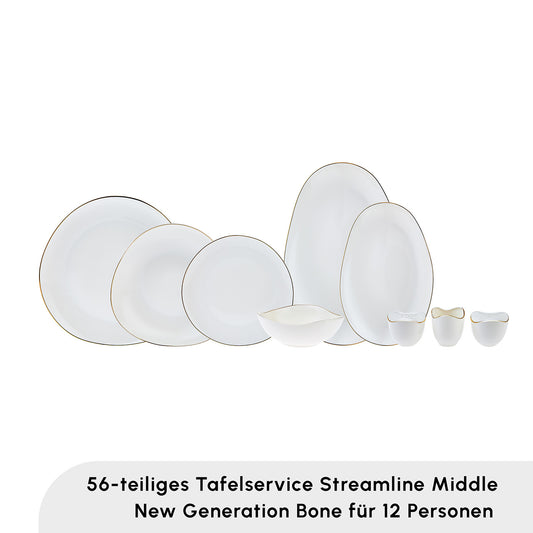 Karaca Streamline Middle Set de vesela din 56 de piese pentru 12 persoane