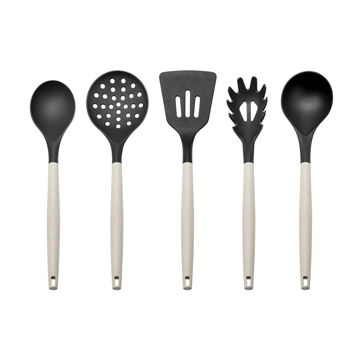 Set De Cuțite (12 Piese) Și Tocător Karaca Gusto, Crem