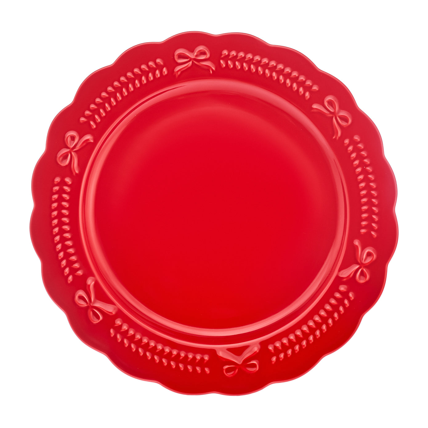 Farfurie din Porțelan, 27 cm, Roșu Karaca Christmas