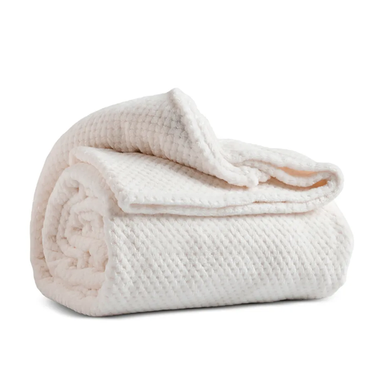 Pearl Baby Fleece Wellsoft, TV Blanket, White