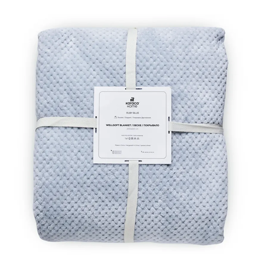 Pearl Baby Fleece Wellsoft, Double Blanket, Blue