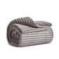 Ruby Stripe Wellsoft, Double Blanket, Grey