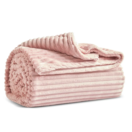 Ruby Stripe Wellsoft, Single Blanket, Pink