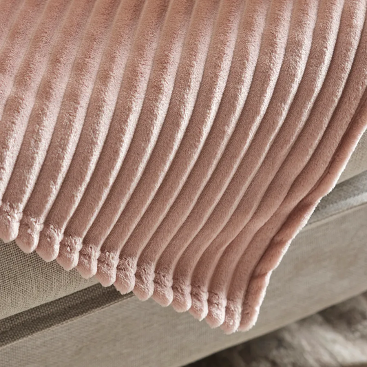 Ruby Stripe Wellsoft, Single Blanket, Pink