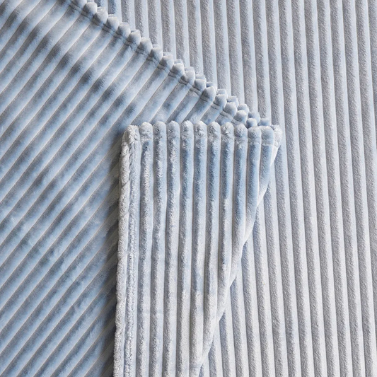 Ruby Stripe Wellsoft, Single Blanket, Blue