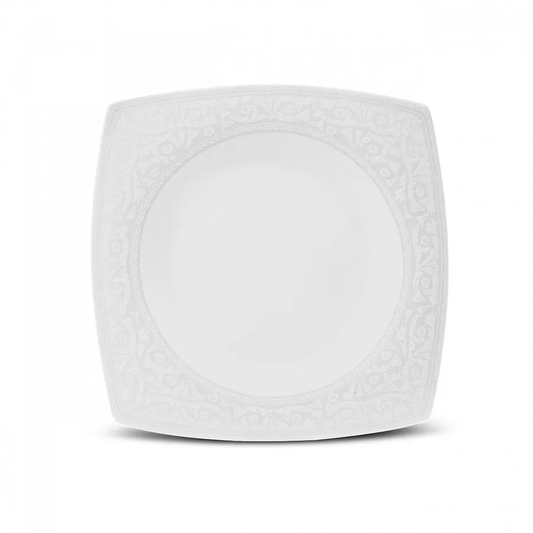 Fine Pearl Roma, 58 Piece Dinner Set for 12 People, White