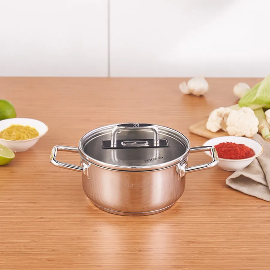 Grace, Stainless Steel Pot, Induction, 18cm, 2L