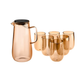Parma, 7 Piese, Set de Pahare, Amber