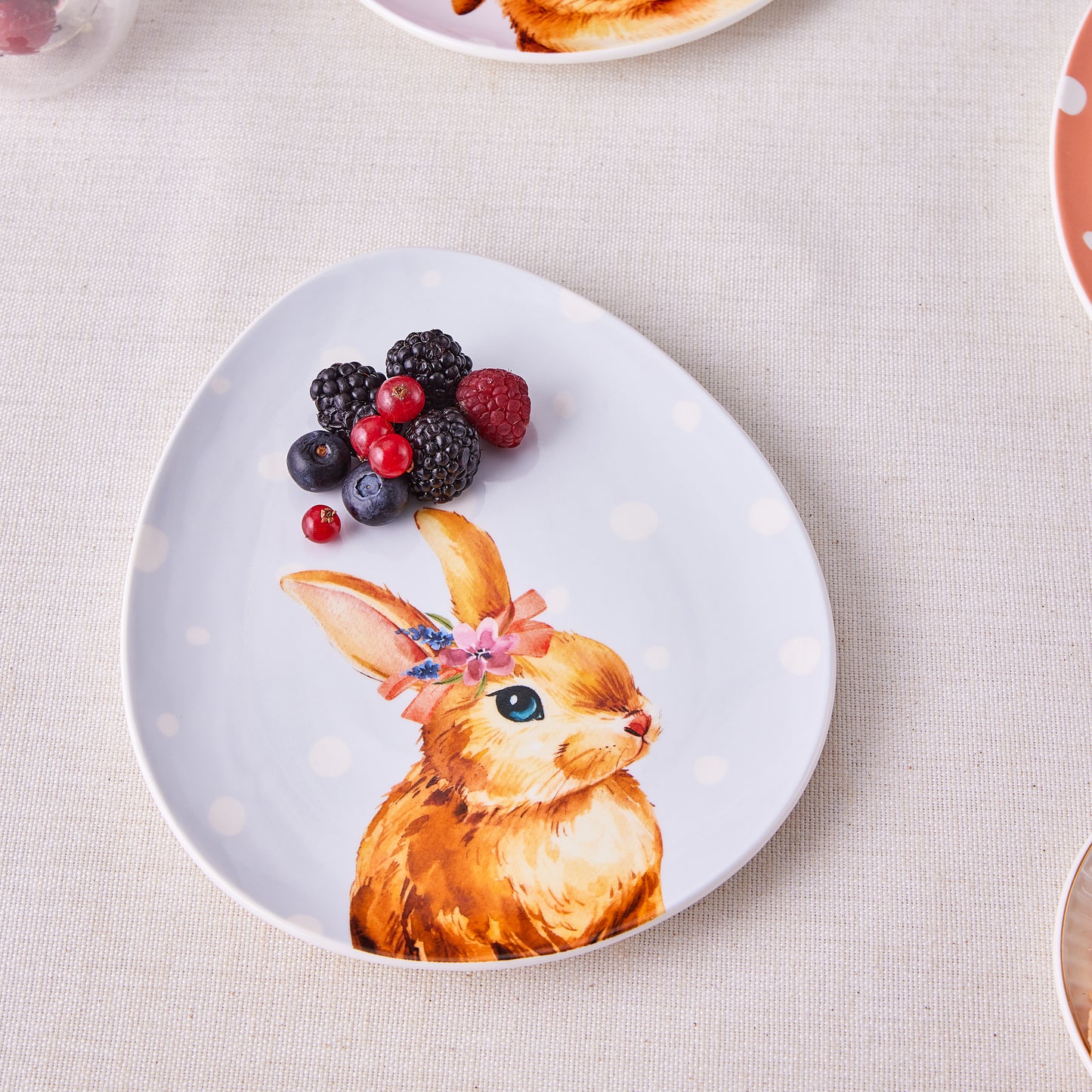 Easter, 4 Piese, Set de Farfurie pentru Tort