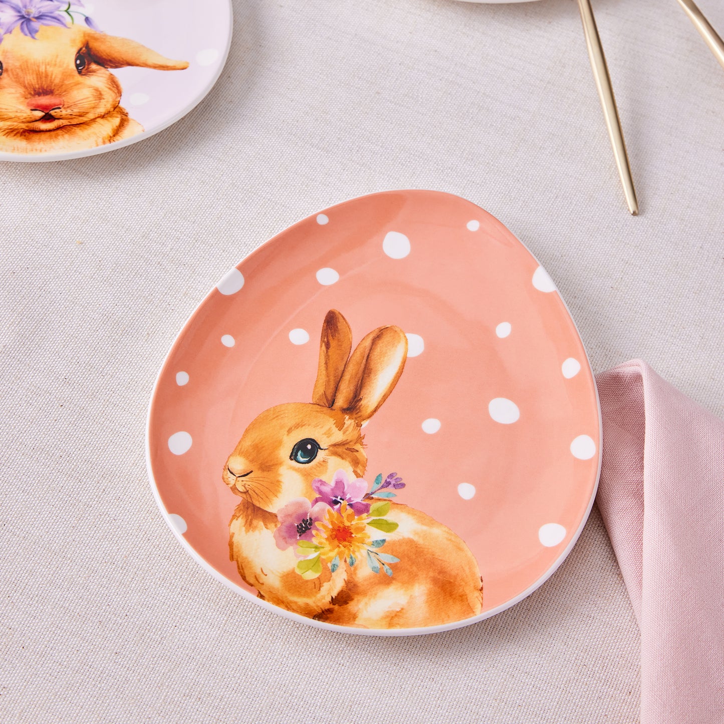 Easter, 4 Piese, Set de Farfurie pentru Tort