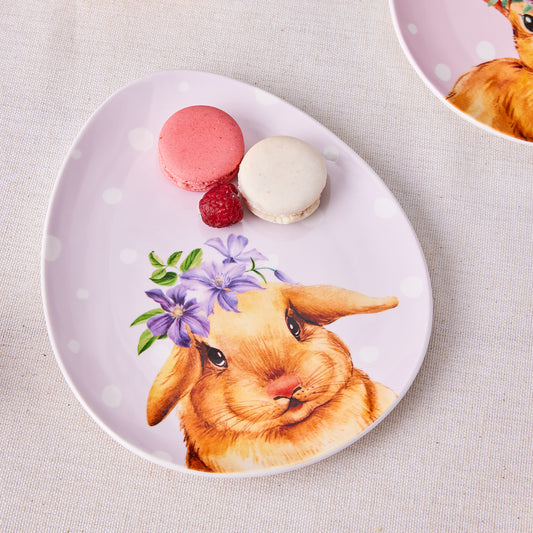 Easter, 4 Piese, Set de Farfurie pentru Tort