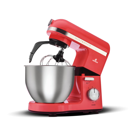 Mastermaid Chef Pro, Twin-Arm Stand Mixer, Imperial Red, 1500W, 5 LT