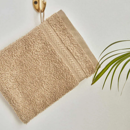 Karaca Wheat Mocha 100% Cotton Washcloth 16X22 cm