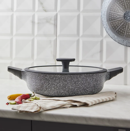 Serra, Biogranite Shallow Casserole, Induction, 28cm