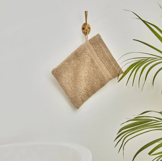 Karaca Wheat Mocha 100% Cotton Washcloth 16X22 cm