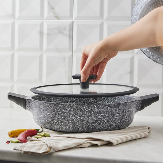 Serra, Biogranite Shallow Casserole, Induction, 28cm