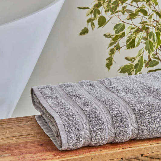 Karaca Wheat Light Grey 100% Cotton Bath Towel 100X150 cm